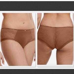 NEW Chantelle C Jolie Lace Hipster Color TABAC Size S